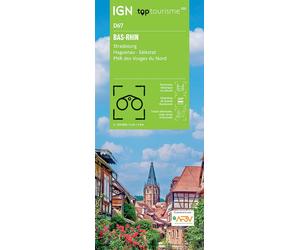Top100d67 - bas rhin - Échelle 1 : 100 000 - Collectif - Ign Institut Geographique National - Atlas / carte