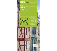 Carte touristique TOP 100 D72 - Sarthe : Le Mans, La Flèche, Mamers | IGN