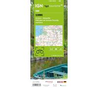 IGN – Carte touristique TOP100 D80 – Somme : Amiens, Abbeville, Pnr Baie de Somme – Échelle 1:100000