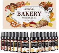 Top14 Essential Oils Set Of Bakery Essential Oil,Halloween Christmas Scented Essential Oil For Diffuser,Diy Candle-Pumpkin Pie,Gingerbread,Chocolate Cookie,Cinnamon Apple