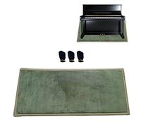 TOP1US Tapis insonorisé pour Piano Droit avec 3 Couvre-pédales de Piano, Coussin d'isolation Acoustique pour Piano, Coussinets acoustiques/Tapis d'amortissement du Son(160 * 70 cm, A)