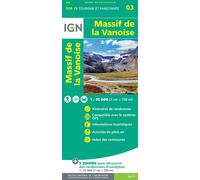 Top75003 massif de la vanoise - Inclus 5 Zoom au 1 : 25 000 - Collectif - Ign Institut Geographique National - Atlas / carte