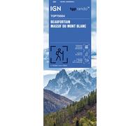 Carte TOP 75 n° 4 - Beaufortain et Massif du Mont Blanc | IGN
