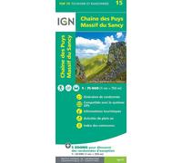 Top75015 chaine des puys massif du sancy inclus 5 zoom au 1/25000 - Collectif - Ign Institut Geographique National - broché - Atlas / carte