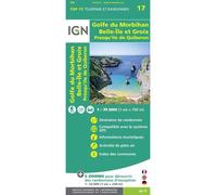 Top75017 golfe du morbihan ile de groix belle ile presqu'ile de quibe - inclus 5 zoom au 1/25000 - Collectif - Ign Institut Geographique National - Atlas / carte