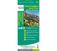 Top75029 calvi cargese monte cinto monte rotondo - inclus 5 zoom au 1/25000 - Collectif - Ign Institut Geographique National - Atlas / carte