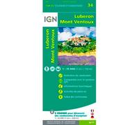 Top75034 luberon - mont ventoux - - Collectif - Ign Institut Geographique National - Atlas / carte