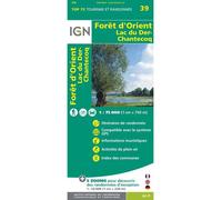 IGN – Forêt d'Orient – Lac du Der – Carte topographique – Échelle 1:75 000