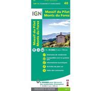 IGN – Carte topographique – Massif du Pilat / Monts du Forez – Taille unique