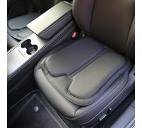 TOPABYTE Coussin de Siège de Voiture avec Mousse à Mémoire de Forme - Coussin d'Assise Ergonomique Confort Cuir Nappa Soulagement de la Douleur à la Hanche (1 Pièces/Noir)