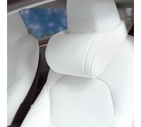 TOPABYTE Coussins D'appui-tête de Voiture, Oreiller Cervical pour Siège Auto, Souple Coussin de Nuque Support Appui-tête en Mousse à Mémoire de Forme Coussin Conducteur, 1 Pièce, Blanc
