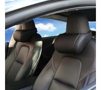 TOPABYTE Coussins D'appui-tête de Voiture, Oreiller Cervical pour Siège Auto, Souple Coussin de Nuque Support Appui-tête en Mousse à Mémoire de Forme Coussin Conducteur, 2 Pièces, Noir