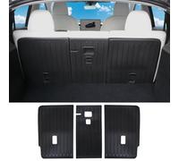 TOPABYTE Lot de 3 housses de protection de dossier de siège arrière pour Tesla Model Y Juniper 2025 (5 places) - Accessoires de deuxième rangée de sièges en TPE - Toutes saisons