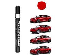 TOPABYTE Peintures pour Retouches pour Tesla Model 3 Y X S Stylo de Réparation de Peinture de Carrosserie Effaçant les Rayures pour les Propriétaires (Red Multi-coat)-PPMR