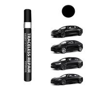 TOPABYTE Stylo de Retouche de Peinture pour Tesla Model Y X S 3 Highland Kit de Réparation de Peinture de Carrosserie Effaçant les Rayures pour les Propriétaires (Solid Black)-PBSB
