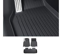 TOPABYTE Tapis de Sol pour Tesla Model Y Juniper 2025 2026 Toutes Saisons pour Voiture Antidérapant et Imperméable, Coussinets de Pieds en TPE, 1ère et 2ème Rangées Accessoires