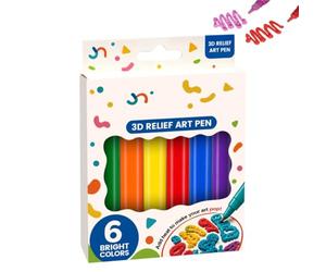 Topacme 3d Relief Art Pen, Topacme Magic Pens Puffy Drawing Kit, Pen Pour Dessin Créatif, Diy Drawing Pens, Mooth Flow For Cards, Crafts & Diy Creative Projects, Works On Different Surfaces，1PC