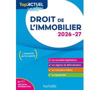 Sophie Bettini, Serge Bettini – Top'Actuel Droit de l'immobilier 2026-2027 – Manuel – Broché