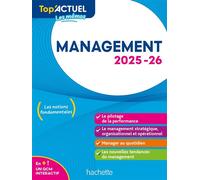 Top'Actuel Management 2025-2026 - Hamza Merabet - Hachette Education - broché - Etude