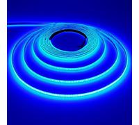 TOPAI 12V Bande LED COB Extra Fine 5mm Largeur, Ruban LED 5M Bleu, 400LEDs/M CRI>90 Flexible Autocollant IP20 Non Étanche pour Maison Chambre Cuisine