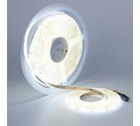 TOPAI 24V COB Ruban LED 10M Blanc Froid, Band LED 6000K CRI>90, Haute Luminosité 7000Lm 384LED/M IP20 Non Étanche Autocollant Flexible pour Maison Chambre Cuisine