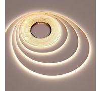 TOPAI 5V Ruban LED COB 4000K, Bande LED 5M Blanc Naturel, Étroit 5mm Largeur, 400LED/M CRI>90 Autocollant Flexible IP20 Non Étanche pour Maison Chambre Cuisine