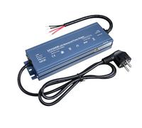 TOPAI Alimentation 24V 300W Étanche IP67 Certification CE Transformateur Bande LED AC220-240V à DC24V 12.5A avec prise électrique pour Intérieur et Extérieur Ruban LED