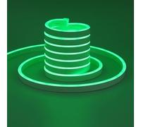 TOPAI Neon Ruban LED 5M 12V Vert, Bande Neon LED Lumineuse Vert Silicone Etanche, Découpable Flexible Néon Lumière pour Intérieur/Extérieur Décoration