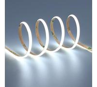 TOPAI Ruban LED COB 12V 5M Blanc Froid 6000K Extra Fine 4mm Largeur 400 LED/M CRI>90 Flexible Autocollant Découpable pour cuisine, éclairage d'armoires, salon, intérieur