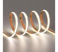 TOPAI Ruban LED COB 12V 5M Blanc Naturel 4000K 6mm Largeur 320 LED/M CRI>90 Flexible Autocollant Découpable pour cuisine, éclairage d'armoires, salon, intérieur