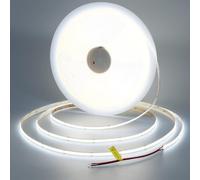 TOPAI Ruban LED COB 20M Blanc Froid 6000K, Extra Lumineux 15000Lm, DC48V Puissance 160W, CRI>93 480LED/M Autocollant LED Bande Découpable (sans alimentation)