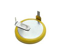 Topalli - 1 Pile Plate Bouton Rechargeable LIR 2025 3,6 v Compatible avec e Voiture, Radio, Télécommande Pile Batterie Compatible avec Clef BMW e39 e46 e53 x3 9- Broches à 90 degrés