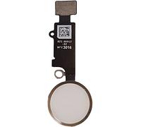 TOPALLI - Bouton Home avec Câble Flex Compatible avec iPhone 7 - Blanc Home Button de Rechange (Gold)