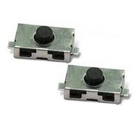 Topalli-Lot 2 Boutons + 1 pile Cr2016,Micro Interrupteur Clé Télécommande Compatible avec Peugeot 206 107 207 307 406, Citroen C1 C2 C3 C4 Xsara Berlingo,Toyota Opel Compatible avec Renault Clio 2