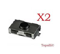 Topalli - Lot de 2 Interrupteurs, plips, Switchs bouton pour clé télécommande de voiture compatibles avec Peugeot 206 107 307 406 Citroen C3 C2 ©TOPALLI