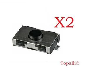 Topalli - Lot de 2 Interrupteurs, plips, Switchs bouton pour clé télécommande de voiture compatibles avec Peugeot 206 107 307 406 Citroen C3 C2 ©TOPALLI