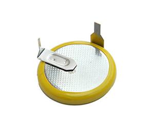 Topalli - Pile Bouton Rechargeable ACCU LIR2025 pour CLE Voiture Compatible avec BMW, Model 3 5 7 X3 X5 E46 E38 E39 E60 E61 E53 E83 Batterie Coin à souder, Broches à 90 degrés