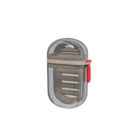 Topavatop Étui à savon de voyage compact, 100 % étanche avec couvercle, porte-savon portable avec couche de drainage pour salle de sport, école, camping, voyage, extérieur - Transparent