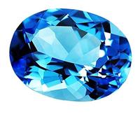 Topaze bleue certifiée 4,25 carats/carats avec rapport de laboratoire - B01N4FF5DN