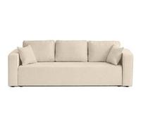 Topaze - canapé 3 places - convertible avec coffre - en tissu velours relief - Beige