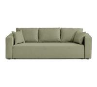 Topaze - canapé 3 places - convertible avec coffre - en tissu - Vert Vert G