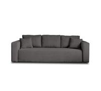 Best Mobilier Canapé droit Topaze 3 places convertible avec coffre Gris