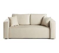 Topaze - canapé droit 2 places - en tissu - Beige