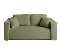 Topaze - canapé droit 2 places - en tissu bouclette - Vert