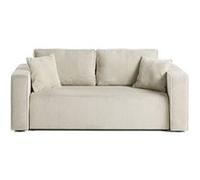 Best Mobilier Canapé droit 2 places Topaze en velours côtelé Beige