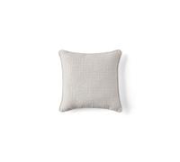 Topaze - coussin - en tissu velours relief - 40x40 cm - Ecru
