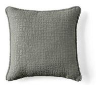 Topaze - coussin - en tissu velours relief - 40x40 cm - Gris Gris G