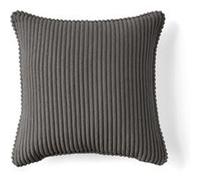 Topaze - coussin - en velours côtelé - 40x40 cm - Gris Gris G