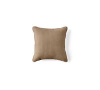 Topaze - coussin - en velours côtelé plat - 40x40 cm - Latte