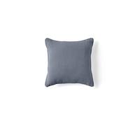 Topaze - coussin - velours texturé - 40x40 cm - Bleu grisé